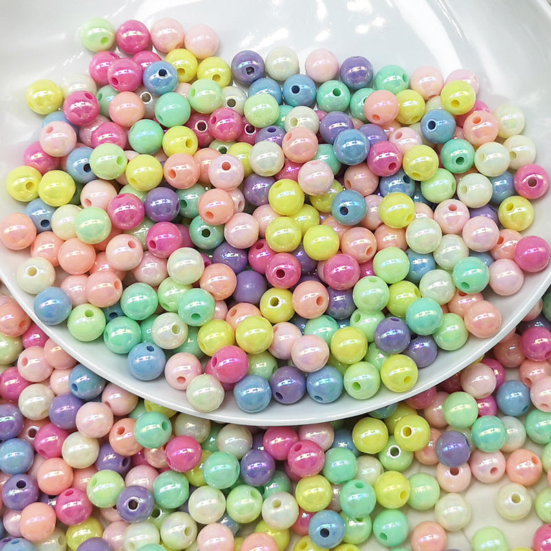 Wholesale 50PCS/PACK  Acrylic Round DIY Resin Beads
